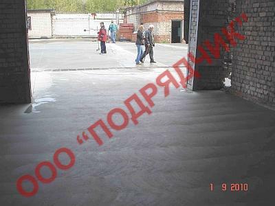 заливка пола бетоном